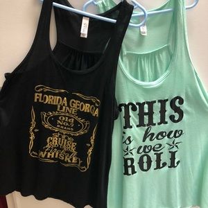 Custom made Florida Georgia Line tanks